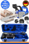 ALMAN V998 20AHm 15 PİLLİ AKÜ BLUE 12'' 30CM YAĞLI AKÜLÜ DAL BUDAMA AĞAÇ KESME HIZAR BIÇKI MAKİNESİ