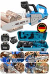 ALMAN V998 ÇİFT AKÜLÜ 15 PİLLİ AKÜLÜ AĞAÇ KESME DAL BUDAMA MAKİNESİ - 30CM VE 12'' PALA ZİNCİR