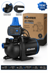 BA011454 4 KAT 4 DAİRE YENİ MODEL JET POMPA BAKIR SARGILI 1 HP SU POMPASI - ŞEBEKE SUYUNA UYGUN