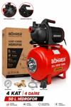 BA011459 4 KAT 4 DAİRE BAKIR SARGILI OTOMATİK AÇ KAPA HİDROFOR - 1.0 HP 50L FULL SET