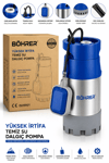 BA011466 YÜKSEK İRTİFA TEMİZ SU DALGIÇ POMPA-40M DİK 7 TON 400M YATAY-BAKIR SARGILI-1.5 HP BA011465