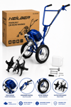 BA011520 Tekerlekli Benzinli Çim Biçme ve Çapa Makinesi 2 Zamanlı Güçlü Motor Bahçe Toprak İşleme Makinesi