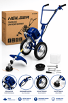 BA011521 Tekerlekli Benzinli Ot Çim Biçme Makinesi 2 Zamanlı Motorlu Tırpan Bahçe Çim Kesme Makinesi