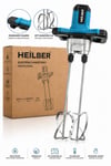BA0115401 1600W Profesyonel 0-800 RPM Elektrikli Boya ve Harç Karıştırıcı – Çift Mikser Uçlu, Devir Ayarlı, M14 Bağlantılı