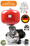 BAKIR SARGILI 4 KAT 4 DAİRE 1 HP OTOMATİK MUSLUK AÇ KAPA 24 L YATAY TANK HİDROFOR SU POMPASI MOTORU