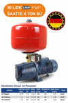 Bakır Sargılı 4 Kat 4 Daire Jet750AH 750W 1 Hp 24 L İtalyan Tiptomatik Aç Kapa Hidrofor Tank Set