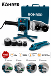 BÖHRER 800W PPRC Boru Kaynak Makinesi Seti 20-25-32-40 mm Paftalı Metal Çantalı Makas Hediyeli