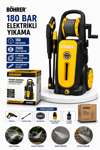 BÖHRER BA011361 PROFESYONEL YENİ NESİL 180 BAR YÜKSEK BASINÇLI ARAÇ OTO BAHÇE YIKAMA MAKİNESİ
