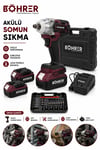 BÖHRER BA011406 ÇİFT AKÜLÜ DARBELİ 450NM ŞARJI SOMUN SIKMA MAKİNESİ