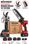 BÖHRER BA011508 DAL BUDAMA BAHÇE SETİ - 30MM DİJİTAL MAKAS + 20CM KÖMÜRSÜZ TESTERE