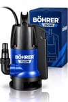 BÖHRER BA0115503 QSB-JH 75038 750 Watt 1 HP Temiz ve Kirli Su Dalgıç Pompası – 2'si 1 Arada, 8 Metre Basma Yüksekliği, Şamandıralı