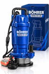 BÖHRER BA0115505 QDX6-33-1.5F 1500W 2 HP Temiz Su Dalgıç Pompası – 40 Metre Basma Yüksekliği, Bakır Sargılı