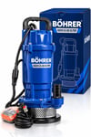 BÖHRER BA0115506 QDX1.5-32-0.75F 750W 1 HP Temiz Su Dalgıç Pompası – 36 Metre Basma Yüksekliği, Bakır Sargılı