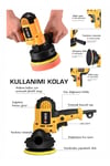 POLİSAJ 4800Wf 125 MM DEVİR AYARLI BAKIR SARGILI POLİSAJ ZIMPARA CİLA MAKİNESİ
