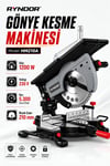 RYNDOR HM210A 1200 W 210 mm Gönye Kesme Makinesi – 230 V, 5300 Dev/Dak, Üst Tablalı Elektrikli Kesim Makinesi