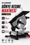 RYNDOR HM305A 305 mm Gönye Kesme Makinesi 2000W 4200 Devir – Lazerli Profesyonel Ahşap MDF Sunta Kesme Makinesi