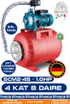 SCM2-45 1.0 HP Çift Kademeli 24L Yatay Genleşme Tank -- Otomatik Hidrofor Bina Bahçe Su Pompası – 4 Kat 8 Daire - Su Basıncında Profesyonel Çözüm