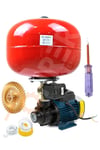 Tam Bakır Sargılı Dkm60 24 Lt Italyan Tip Tank Paket Hidrofor Pompası- 0.55 Hp 370 W 1''