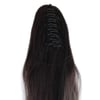 Tokalı Protein Fiber Sentetik At Kuyruğu - Koyu Kahve Küllü Gri Platin Ombre