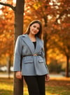 ANTRASİT  PELUŞ CEKET