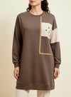 KAHVE/VİZON İKİ İPLİK TUNİK