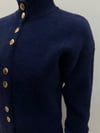 LACİVERT GOLD DÜĞME HIRKA ANGORA HIRKA