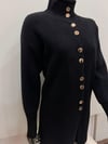 SİYAH GOLD DÜĞME HIRKA ANGORA HIRKA