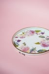 Rose Deluxe Emaye Çay Tepsisi Dekoratif Vintage Servis Tepsisi