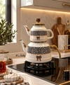 Savana Emaye Çaydanlık Dekoratif Vintage Çaydanlık Takımı