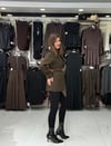 Acı Kahve Kemer Detaylı Blazer Ceket