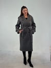 Antrasit Uzun Moskov Kaşe Kaban KABAN & MONT & CEKET - Taksim Butik