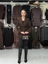 Apoletli Acı Kahve Blazer Ceket