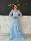 Bebe Mavisi Gotik Abiye
