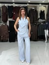 Bebe Mavisi Yelek Pantolon Takım