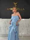 Bebek Mavisi Angel Straplez Abiye