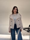 Bej Kısa Trenç TRENÇKOT - Taksim Butik