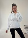 Beyaz Angel Taşlı Sweat SWEATSHİRT - Taksim Butik