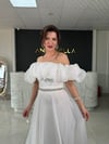 Beyaz Santorini Madonna Abiye