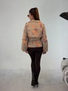 Çiçek Desenli Kısa Trenç TRENÇKOT - Taksim Butik