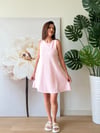 Çizgili Elbise Pembe