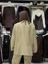 Düğme Detay Yağ Yeşili Blazer Ceket