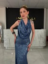 Elissa Mavi Balık Abiye