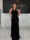 Elissa Siyah Balık Abiye