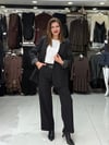 Geniş Paça Siyah Pantolon
