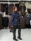Gold Düğme Detaylı Denim Ceket