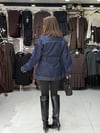 Gold Düğme Detaylı Denim Ceket