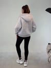 Gri Fermuarlı Melek Sweat SWEATSHİRT - Taksim Butik