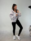 Gri Fermuarlı Melek Sweat SWEATSHİRT - Taksim Butik