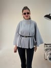 Gri Kemerli Kaşe Panço KABAN & MONT & CEKET - Taksim Butik