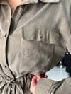 Haki Gömlek Pantolon Takım 